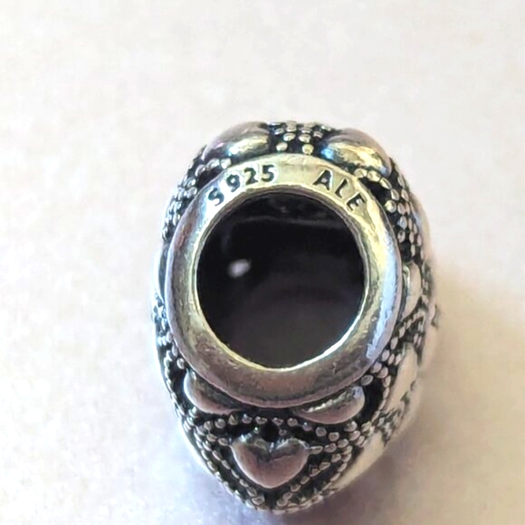 Pandora 2016 Retired Club Charm Sterling Silver with Genuine Diamond - Picture 13 of 13